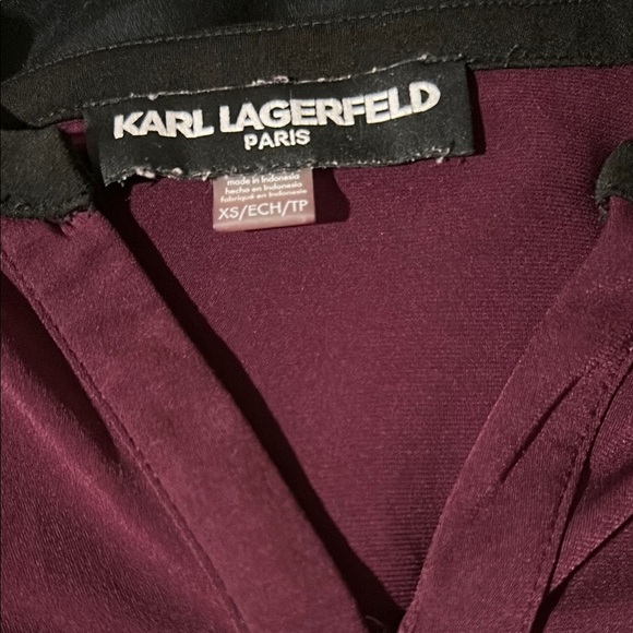 Karl Lagerfeld Blouse with Black Trim - Picture 4 of 7
